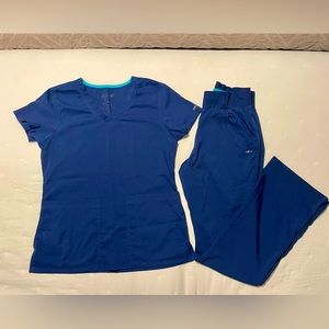 2 PIECE SET — Navy Blue Barco Scrubs